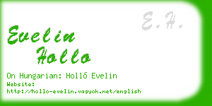 evelin hollo business card