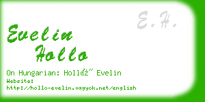 evelin hollo business card